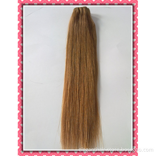 High Quality 100% Human Hair Weave Clip-in Hair Extensions 20" Color 27# 8PCS /Set